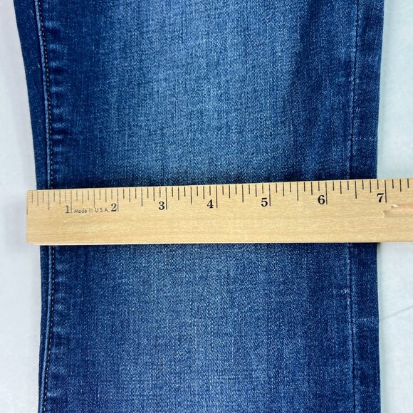 American Eagle Jeans Women's 27x33* Curvy Low Rise Kick Boot Blue Denim Tag 2 L - Picture 13 of 16